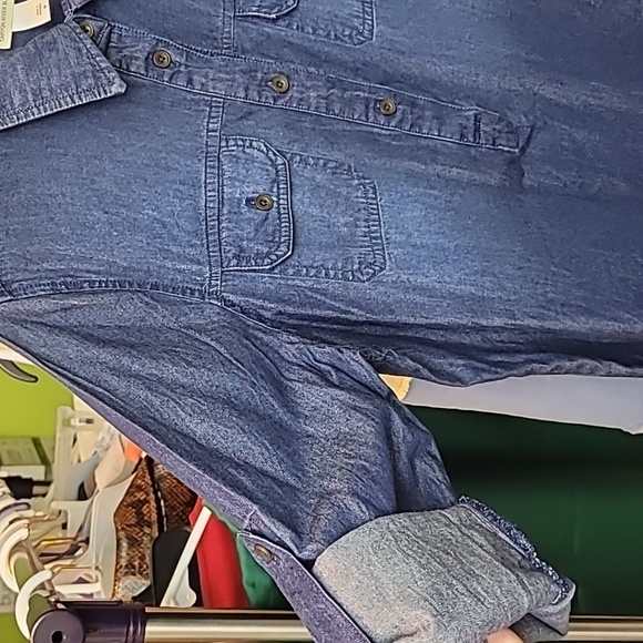 Last Chance Canyon River Blues Denim Shirt Woman Size M - Picture 3 of 3